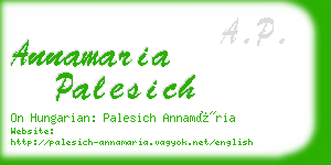 annamaria palesich business card